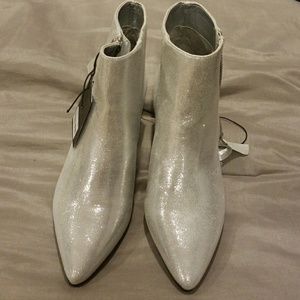 Silver Ankle Bootie